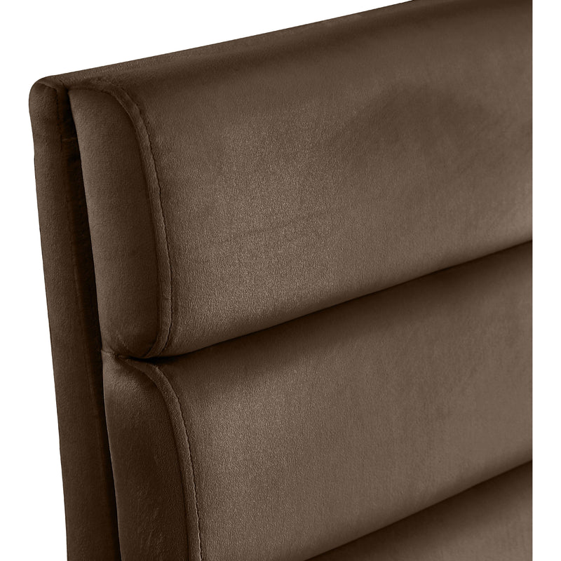 Meridian Kai Brown Velvet Dining Chair IMAGE 7