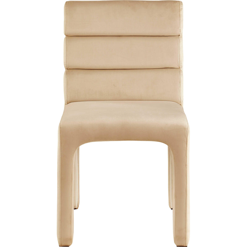 Meridian Kai Cognac Velvet Dining Chair IMAGE 5