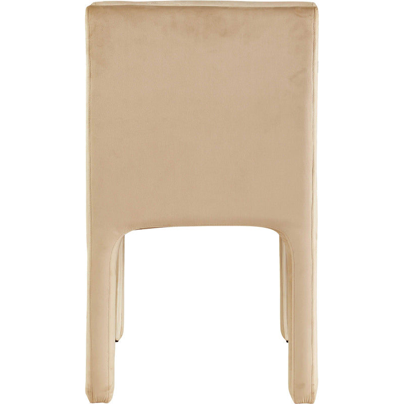 Meridian Kai Cognac Velvet Dining Chair IMAGE 6