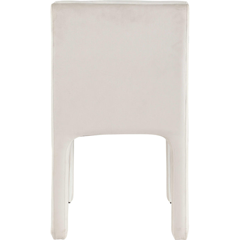 Meridian Kai Cream Velvet Dining Chair IMAGE 6