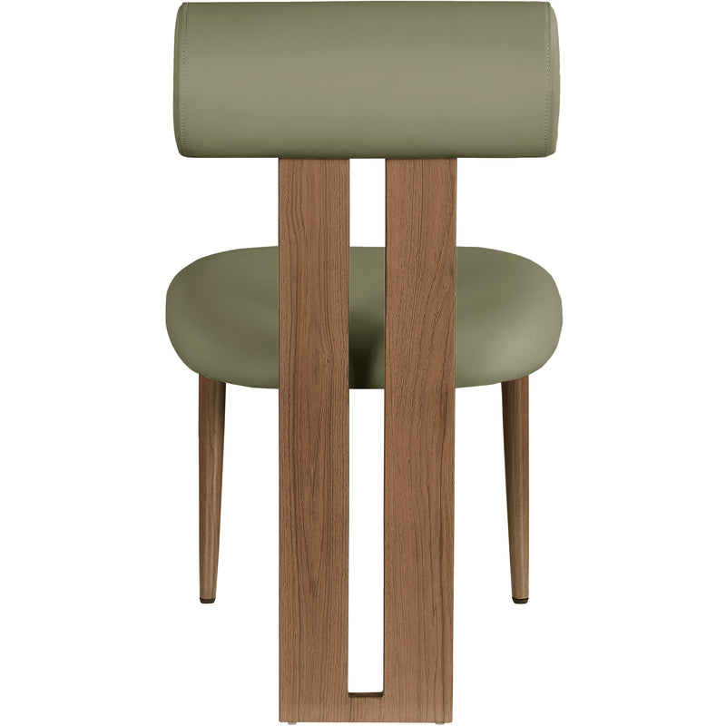 Meridian Dario Green Vegan Leather Dining Chair IMAGE 2