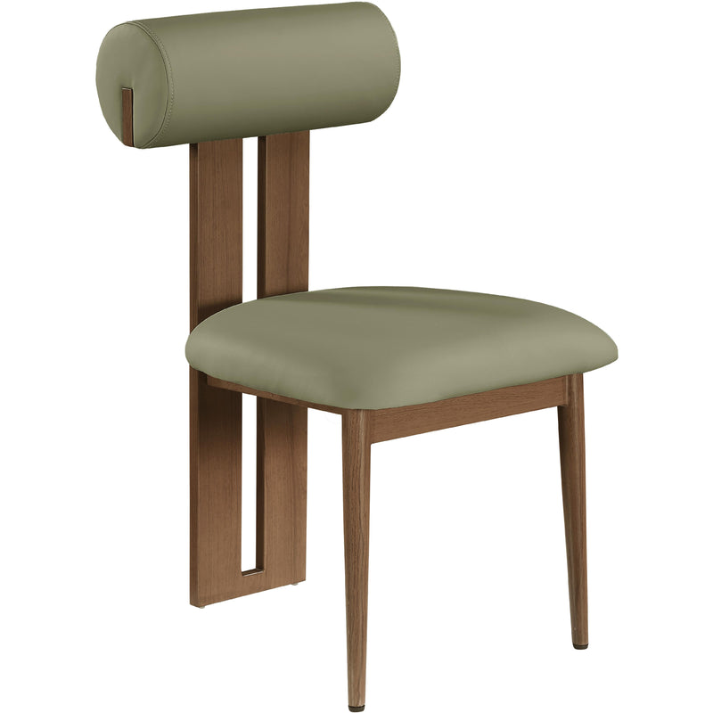 Meridian Dario Green Vegan Leather Dining Chair IMAGE 3