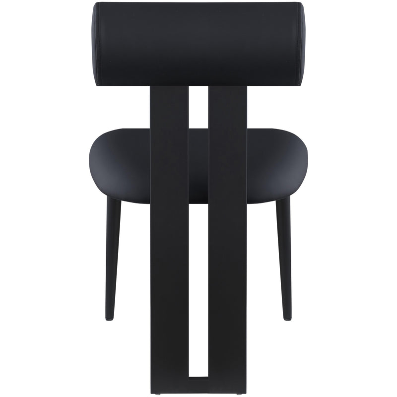 Meridian Dario Black Vegan Leather Dining Chair IMAGE 2