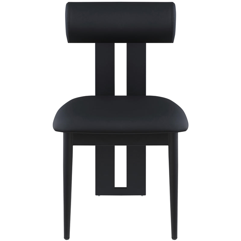 Meridian Dario Black Vegan Leather Dining Chair IMAGE 4