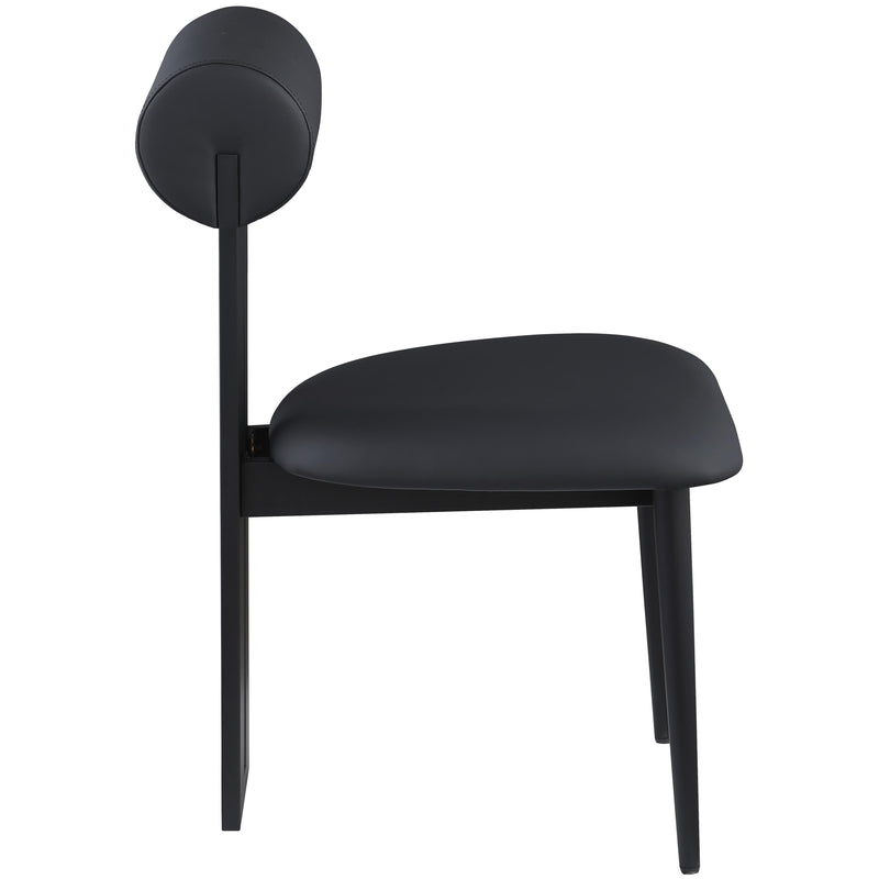 Meridian Dario Black Vegan Leather Dining Chair IMAGE 5