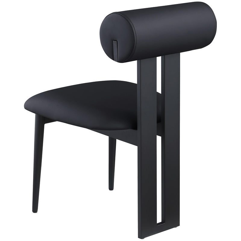 Meridian Dario Black Vegan Leather Dining Chair IMAGE 6