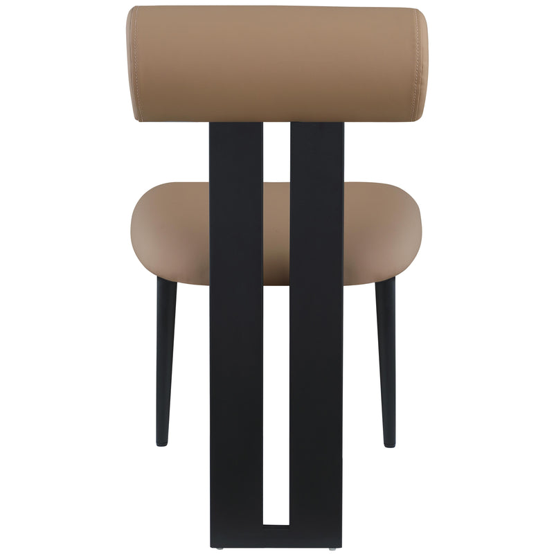 Meridian Dario Tan Vegan Leather Dining Chair IMAGE 2