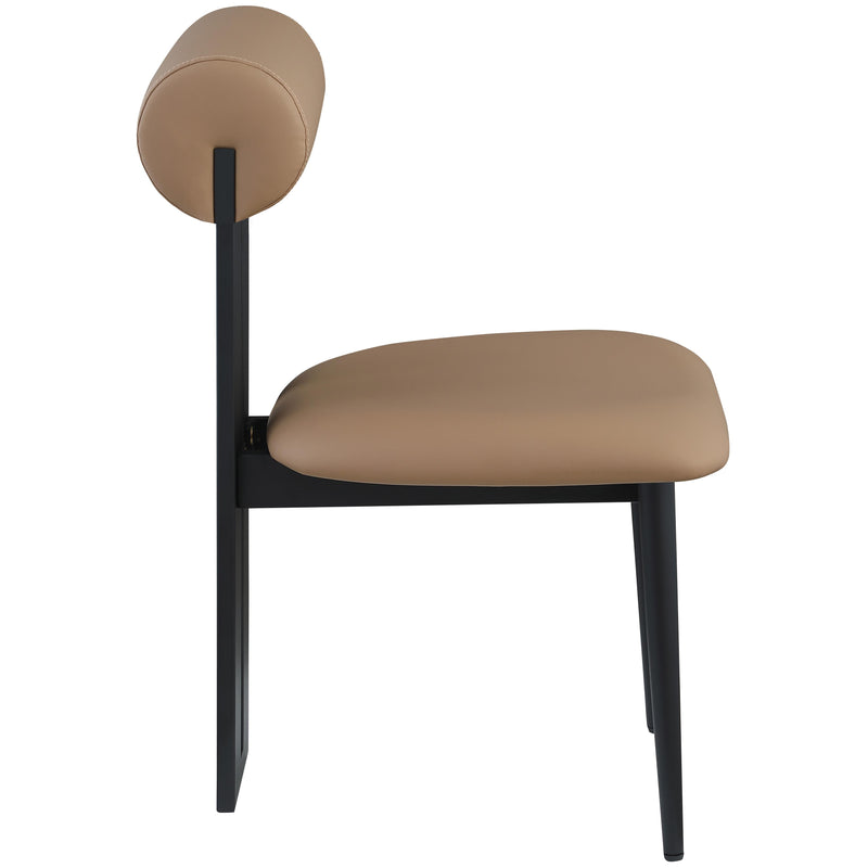 Meridian Dario Tan Vegan Leather Dining Chair IMAGE 5