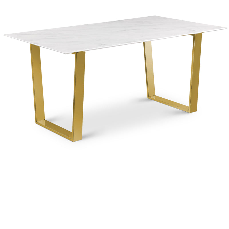 Meridian Cameron White Dining Table IMAGE 1