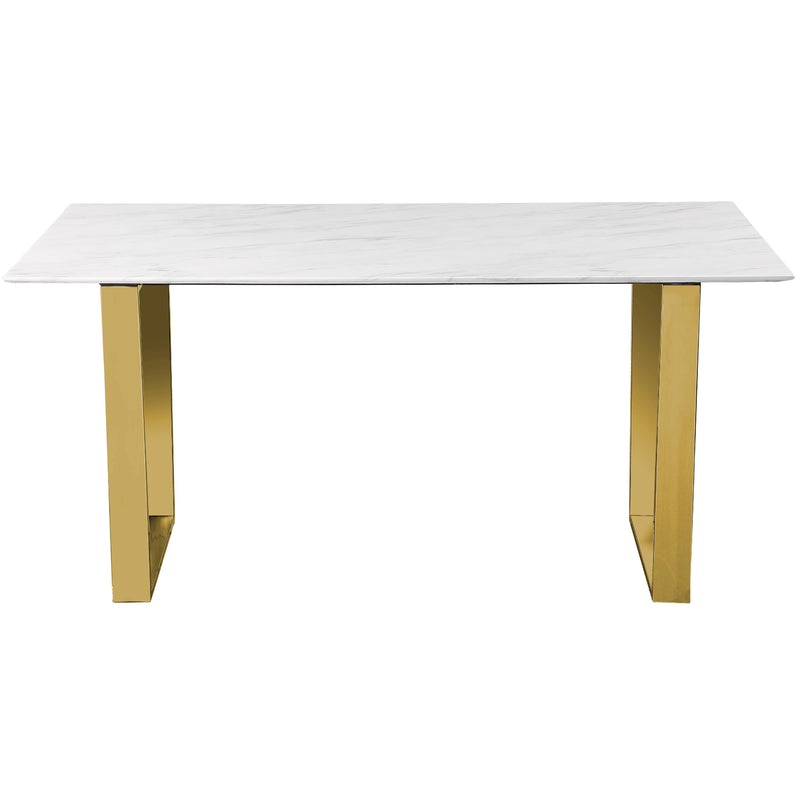 Meridian Cameron White Dining Table IMAGE 4