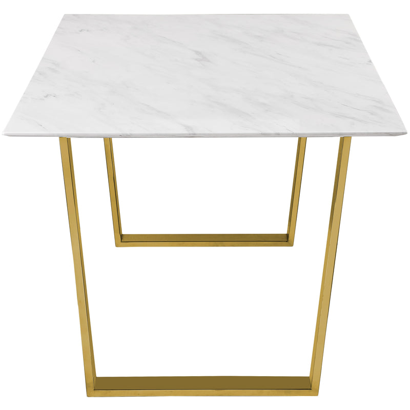 Meridian Cameron White Dining Table IMAGE 5