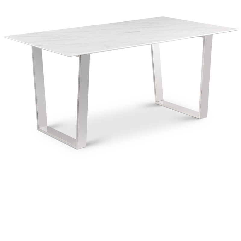 Meridian Carlton White Dining Table IMAGE 1