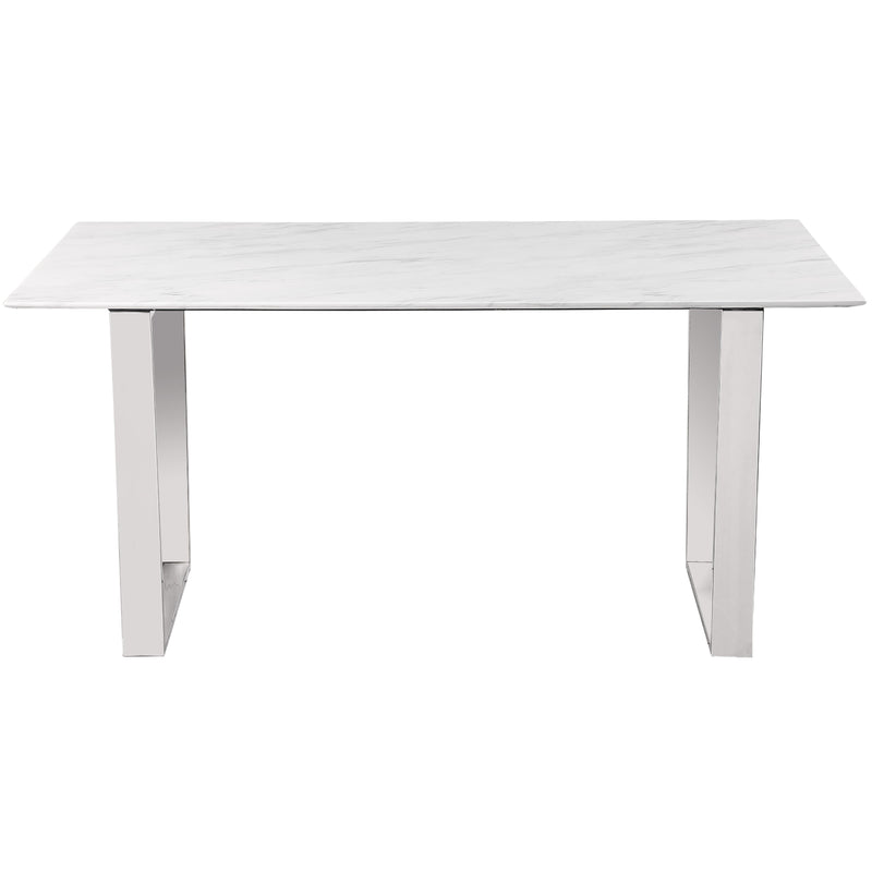 Meridian Carlton White Dining Table IMAGE 4