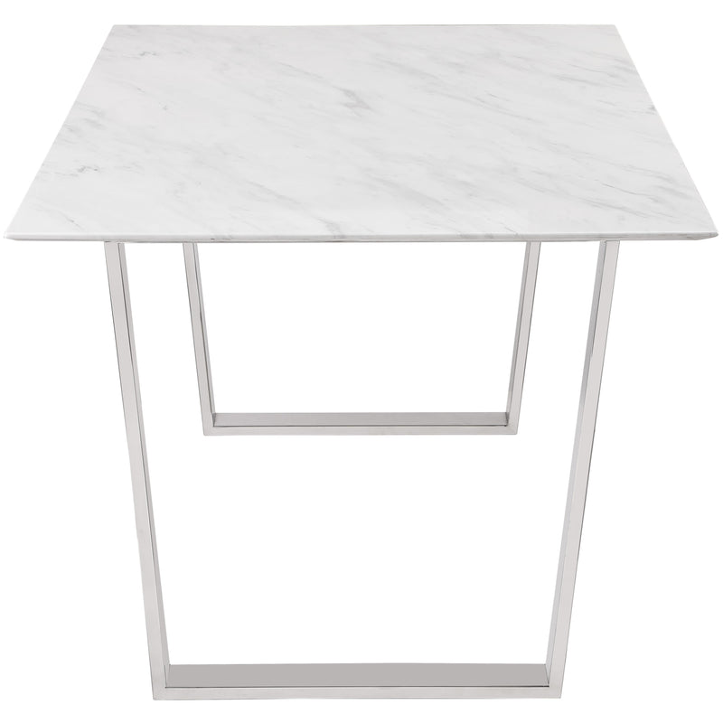 Meridian Carlton White Dining Table IMAGE 5