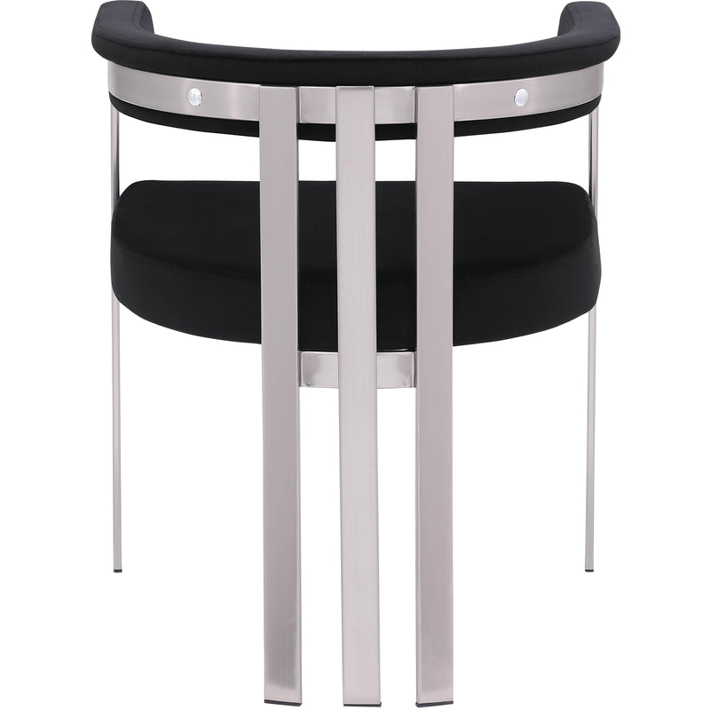 Meridian Marcello Black Velvet Dining Chair IMAGE 3