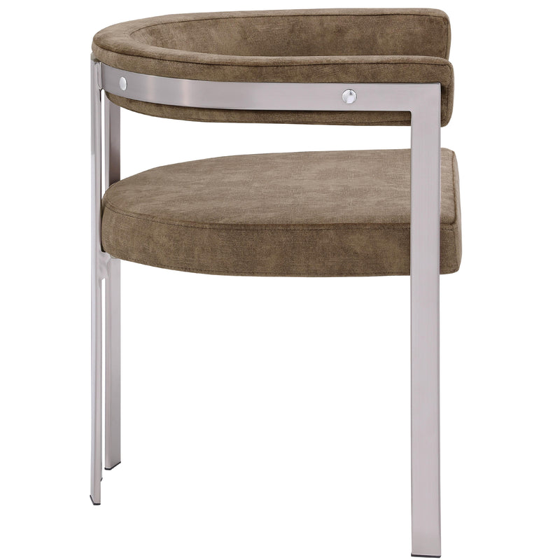 Meridian Marcello Brown Velvet Dining Chair IMAGE 6