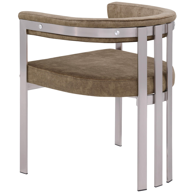 Meridian Marcello Brown Velvet Dining Chair IMAGE 7