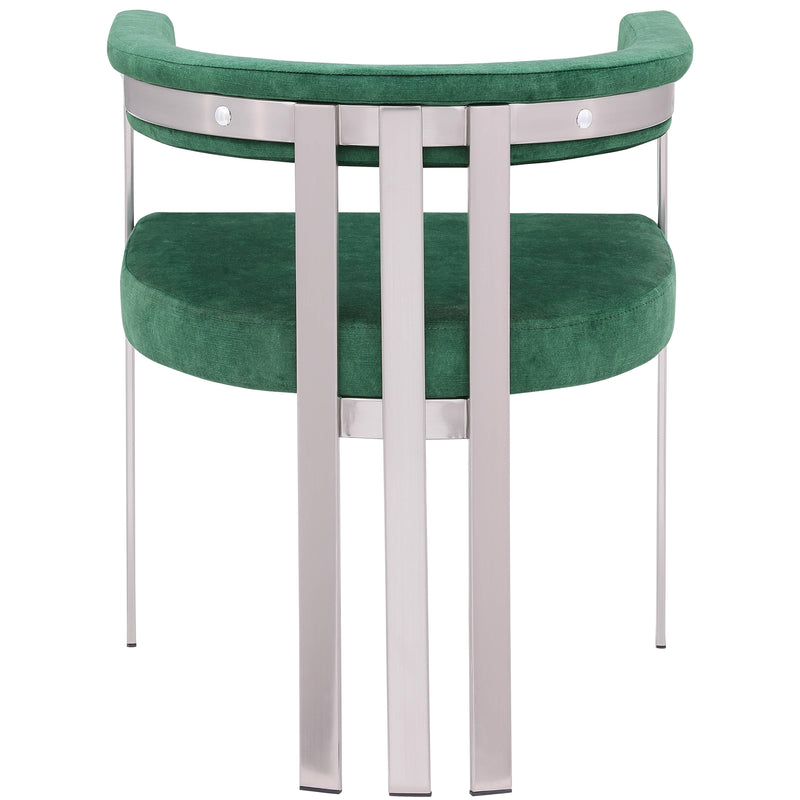 Meridian Marcello Green Velvet Dining Chair IMAGE 3