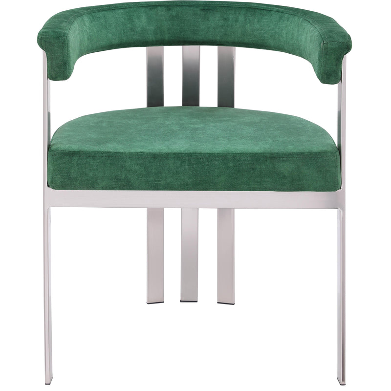 Meridian Marcello Green Velvet Dining Chair IMAGE 5