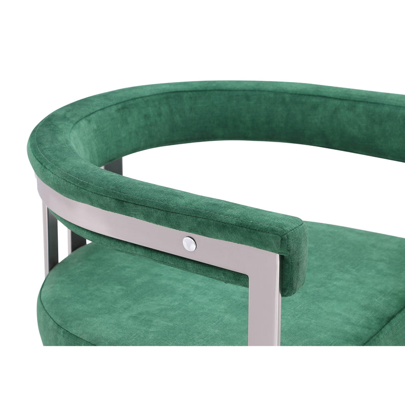 Meridian Marcello Green Velvet Dining Chair IMAGE 8