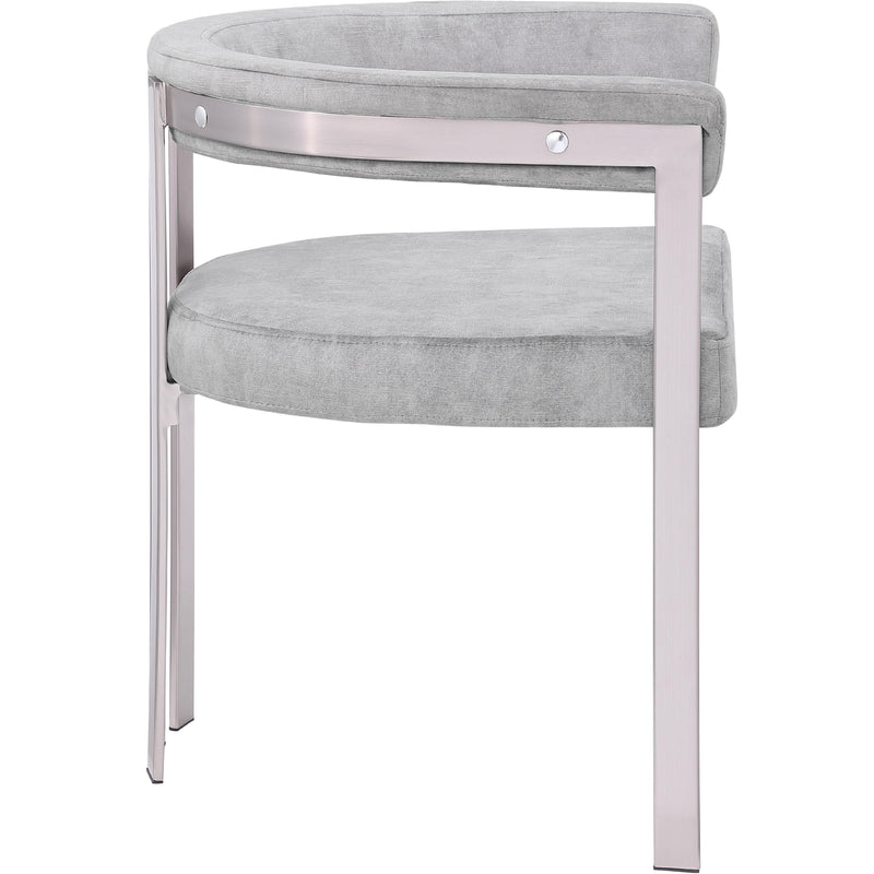 Meridian Marcello Grey Velvet Dining Chair IMAGE 6