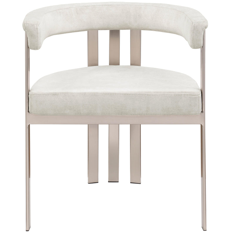 Meridian Marcello Stone Velvet Dining Chair IMAGE 5