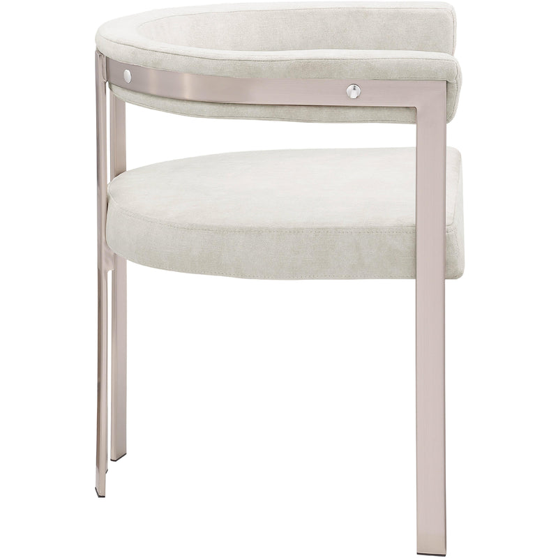 Meridian Marcello Stone Velvet Dining Chair IMAGE 6