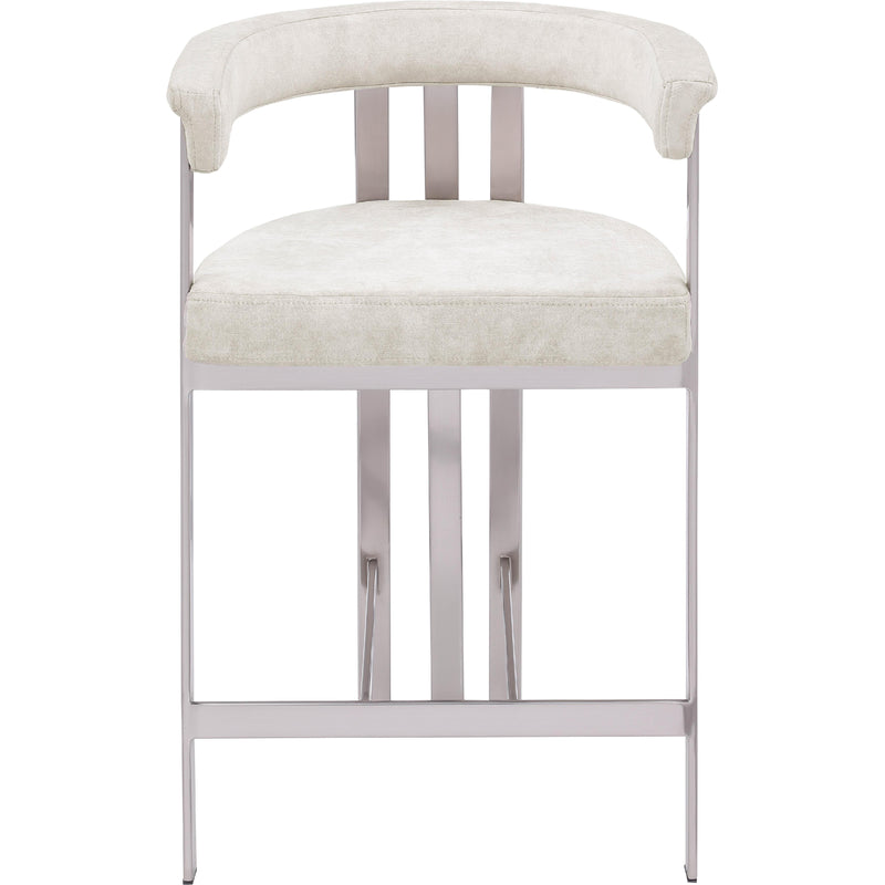 Meridian Marcello Stone Velvet Counter Stool IMAGE 5