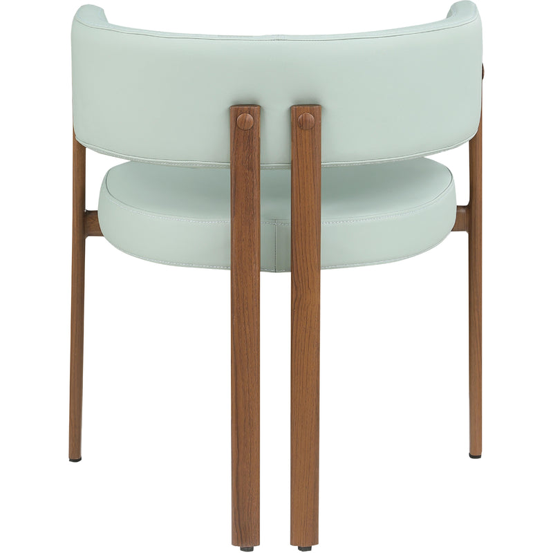 Meridian Gideon Mint Green Vegan Leather Dining Chair IMAGE 2