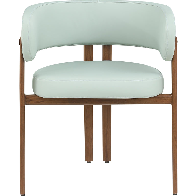 Meridian Gideon Mint Green Vegan Leather Dining Chair IMAGE 4