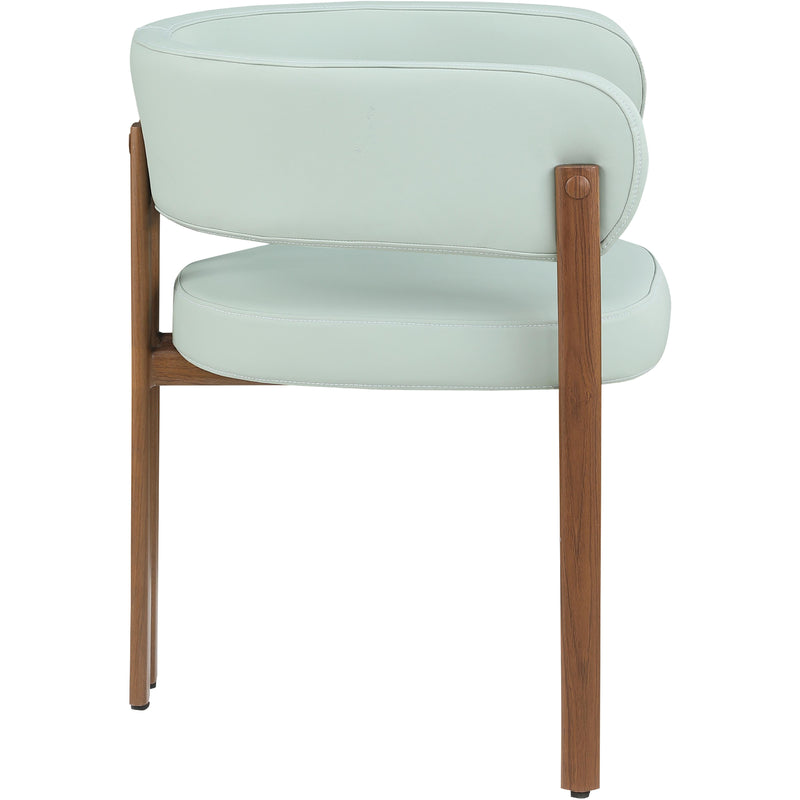 Meridian Gideon Mint Green Vegan Leather Dining Chair IMAGE 5