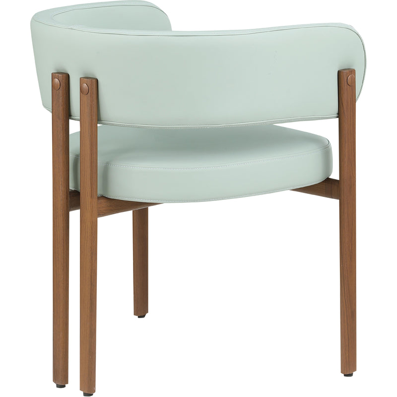 Meridian Gideon Mint Green Vegan Leather Dining Chair IMAGE 6