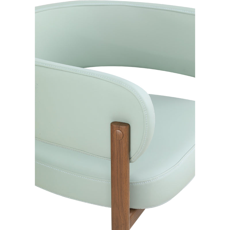 Meridian Gideon Mint Green Vegan Leather Dining Chair IMAGE 7