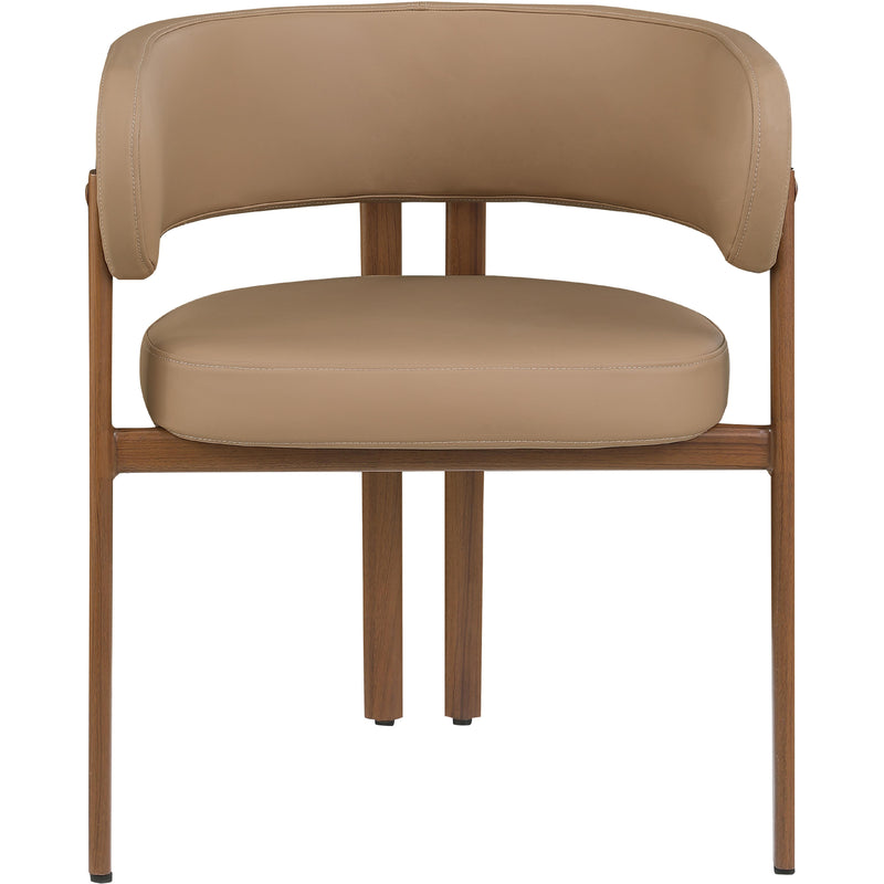 Meridian Gideon Tan Vegan Leather Dining Chair IMAGE 4