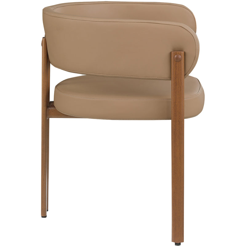 Meridian Gideon Tan Vegan Leather Dining Chair IMAGE 5