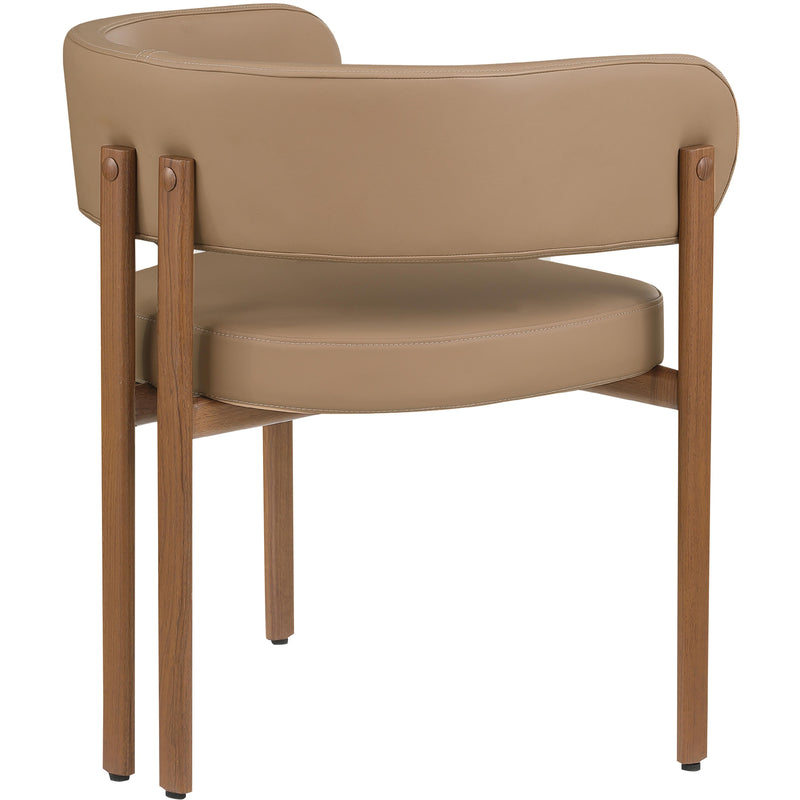 Meridian Gideon Tan Vegan Leather Dining Chair IMAGE 6