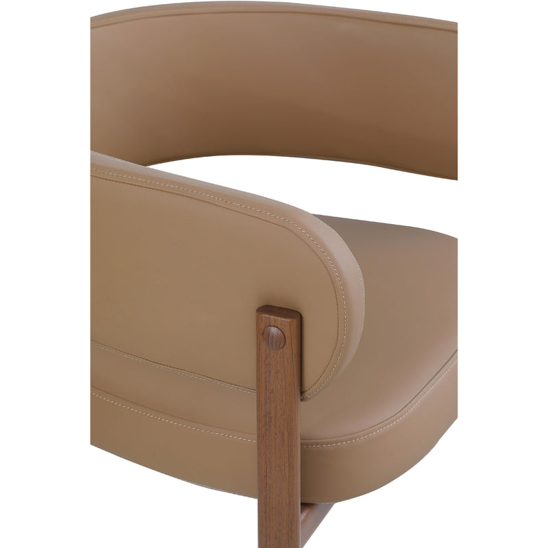 Meridian Gideon Tan Vegan Leather Dining Chair IMAGE 7