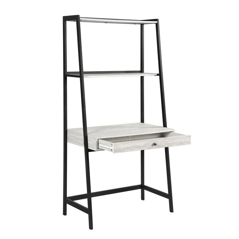 Coaster Furniture Pinckard 805801-S3 3-Piece Ladder Desk Set - Grey Stone/Black IMAGE 2