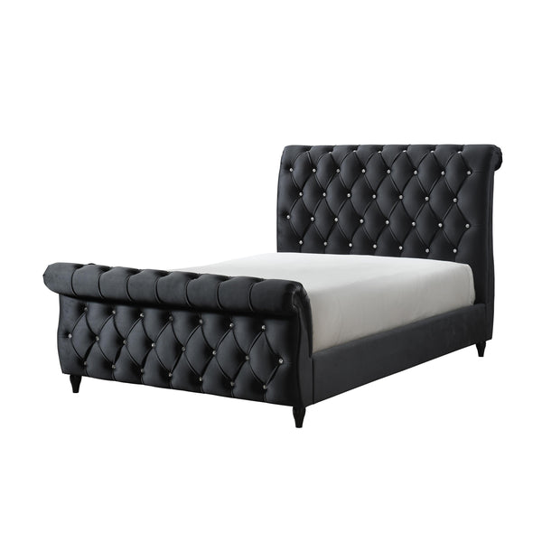 Crown Mark Kyrie King Upholstered Sleigh Bed 5101BK-K-HB/5101BK-K-FB/5101BK-KQ-RAIL IMAGE 1