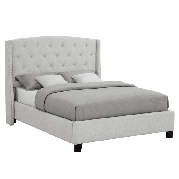 Crown Mark Eva King Upholstered Platform Bed 5111DV-K-HBFB/5111DV-KQ-RAIL IMAGE 1