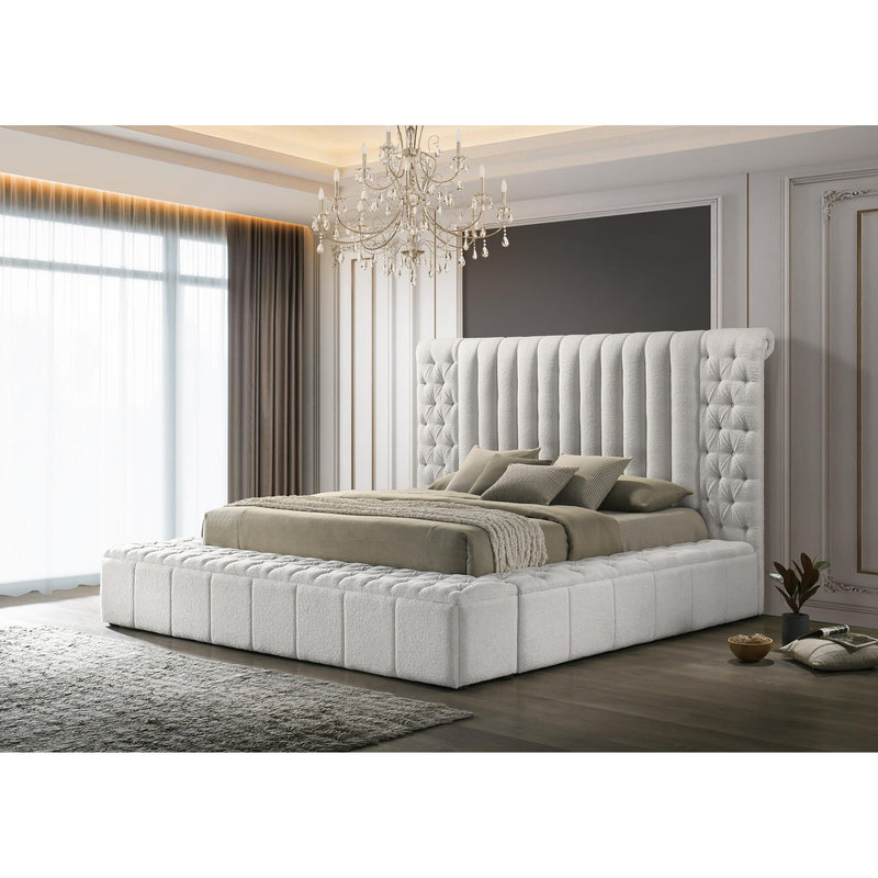 Crown Mark Danbury Queen Upholstered Platform Bed with Storage 5201WH-Q-FB/5201WH-Q-HB/5201WH-KQ-HBPL/5201WH-KQ-RL-L/5201WH-KQ-RL-R IMAGE 6