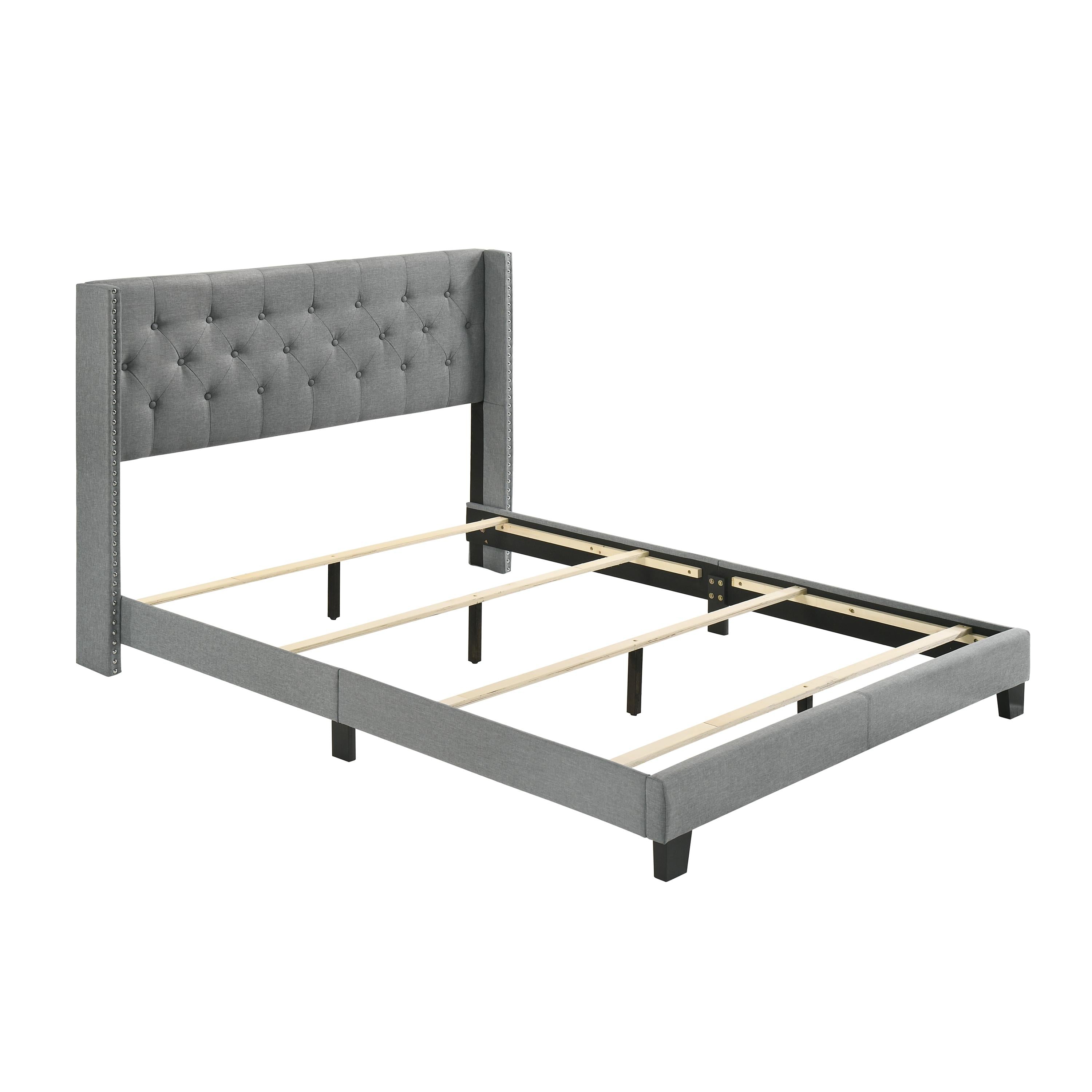 Diamond Modern Furniture CM Makayla Full Upholstered Panel Bed 5267GY-F IMAGE 3