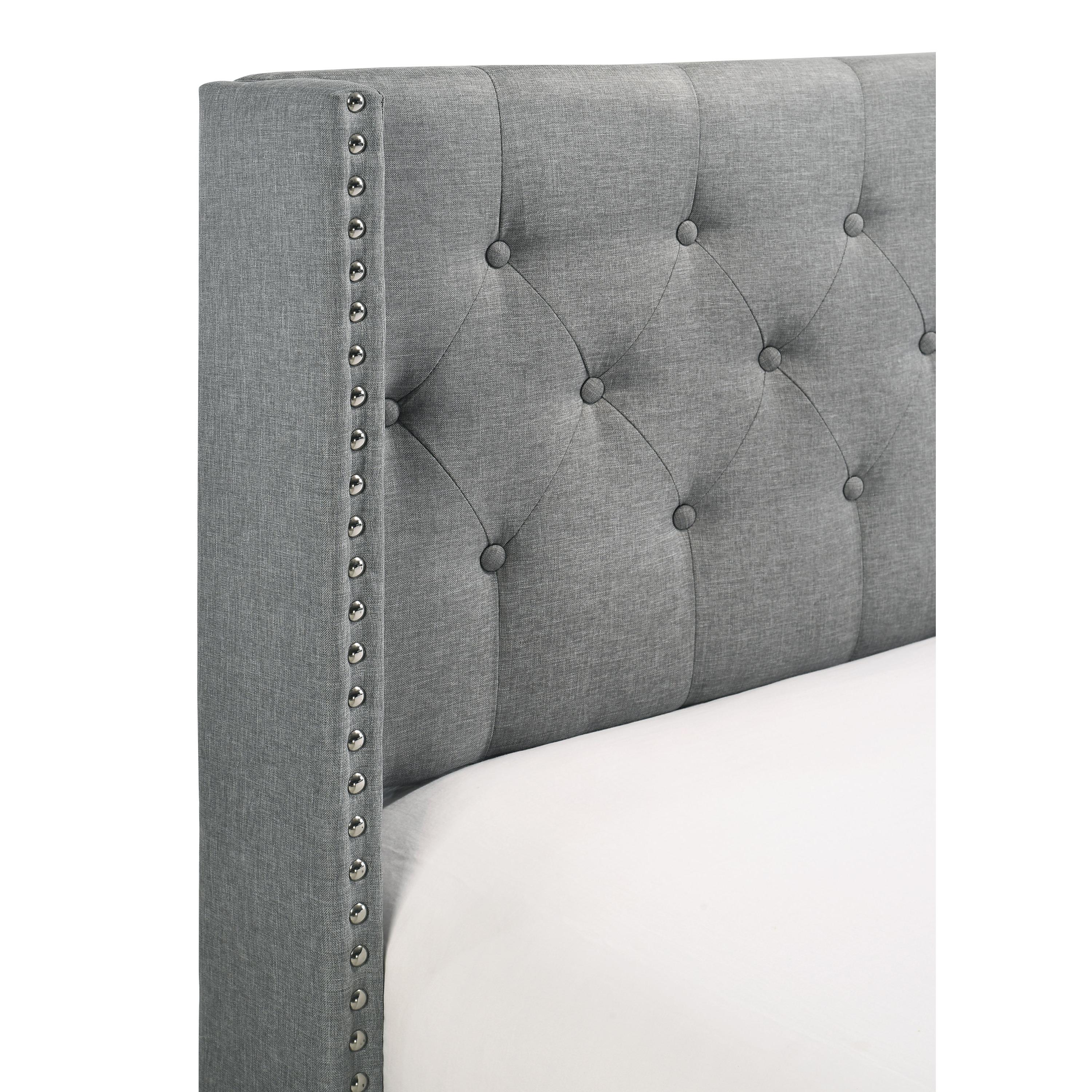 Diamond Modern Furniture CM Makayla Full Upholstered Panel Bed 5267GY-F IMAGE 4