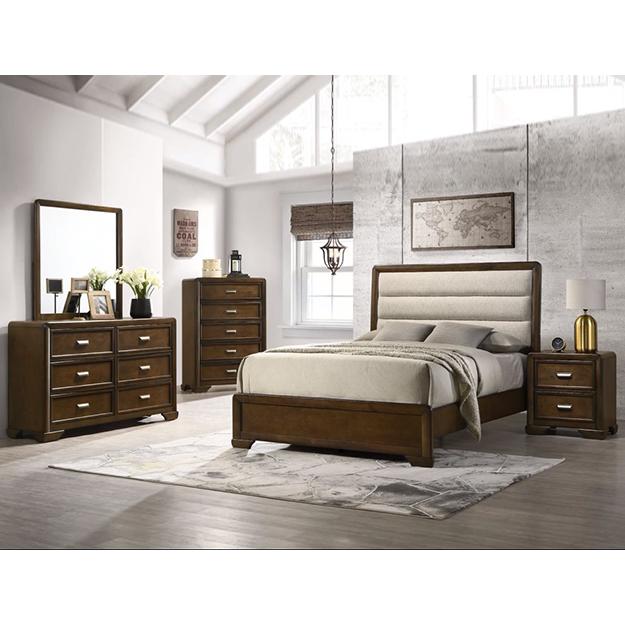 Crown Mark Coffield Queen Panel Bed B5530-Q-HBFB/B5530-KQ-RAIL IMAGE 2
