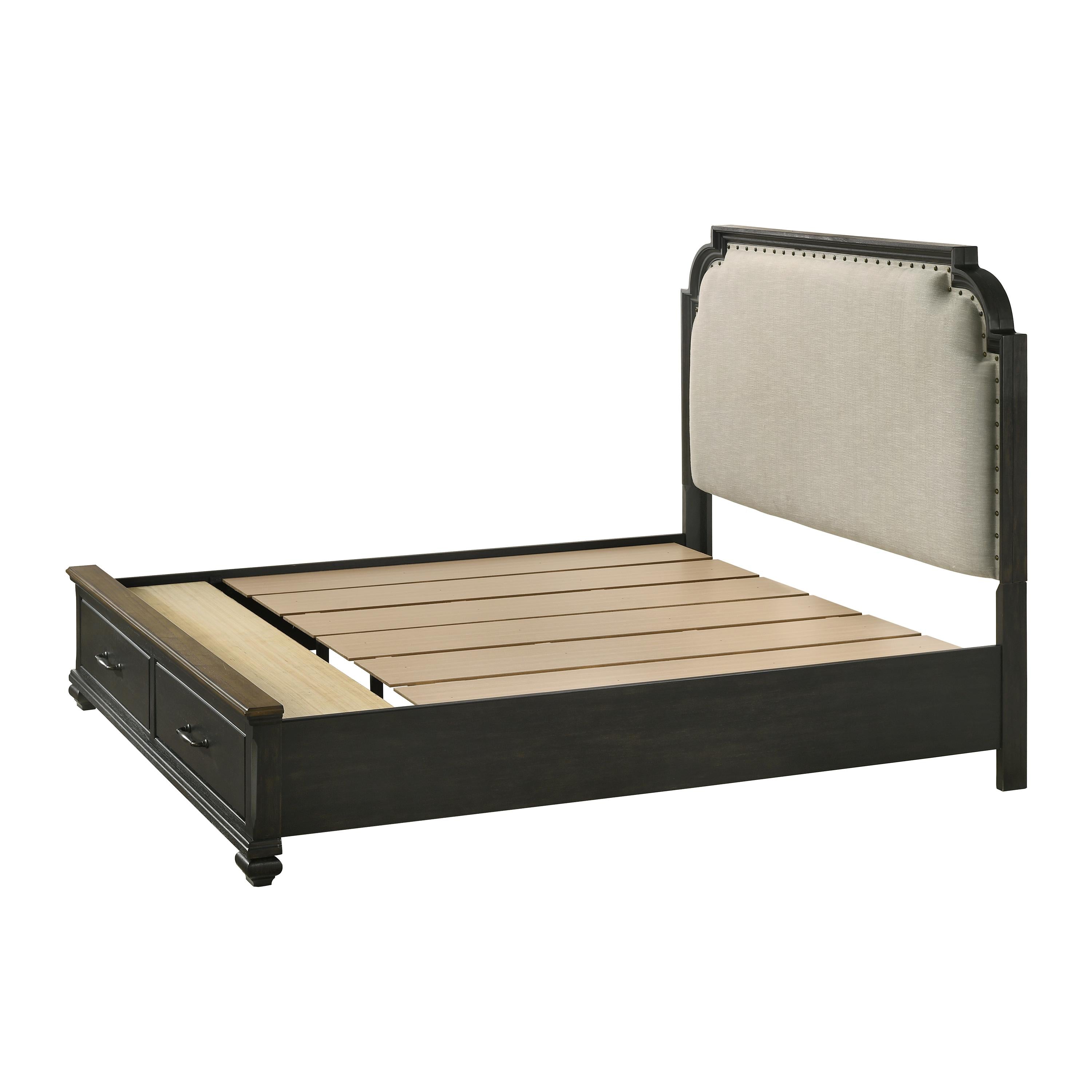Crown Mark Hamilton Queen Panel Bed with Storage B6560-Q-FBD/B6560-Q-HB/B6560-KQ-RAIL IMAGE 4