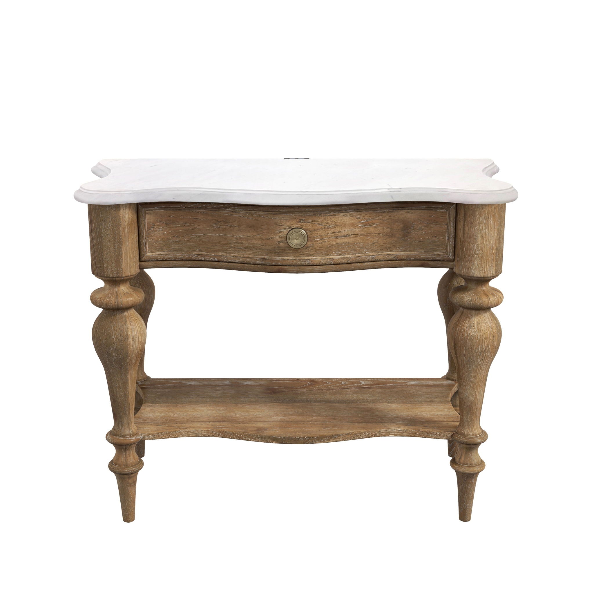 Weston Hills - Bedside Table With Storage Drawer - Natural