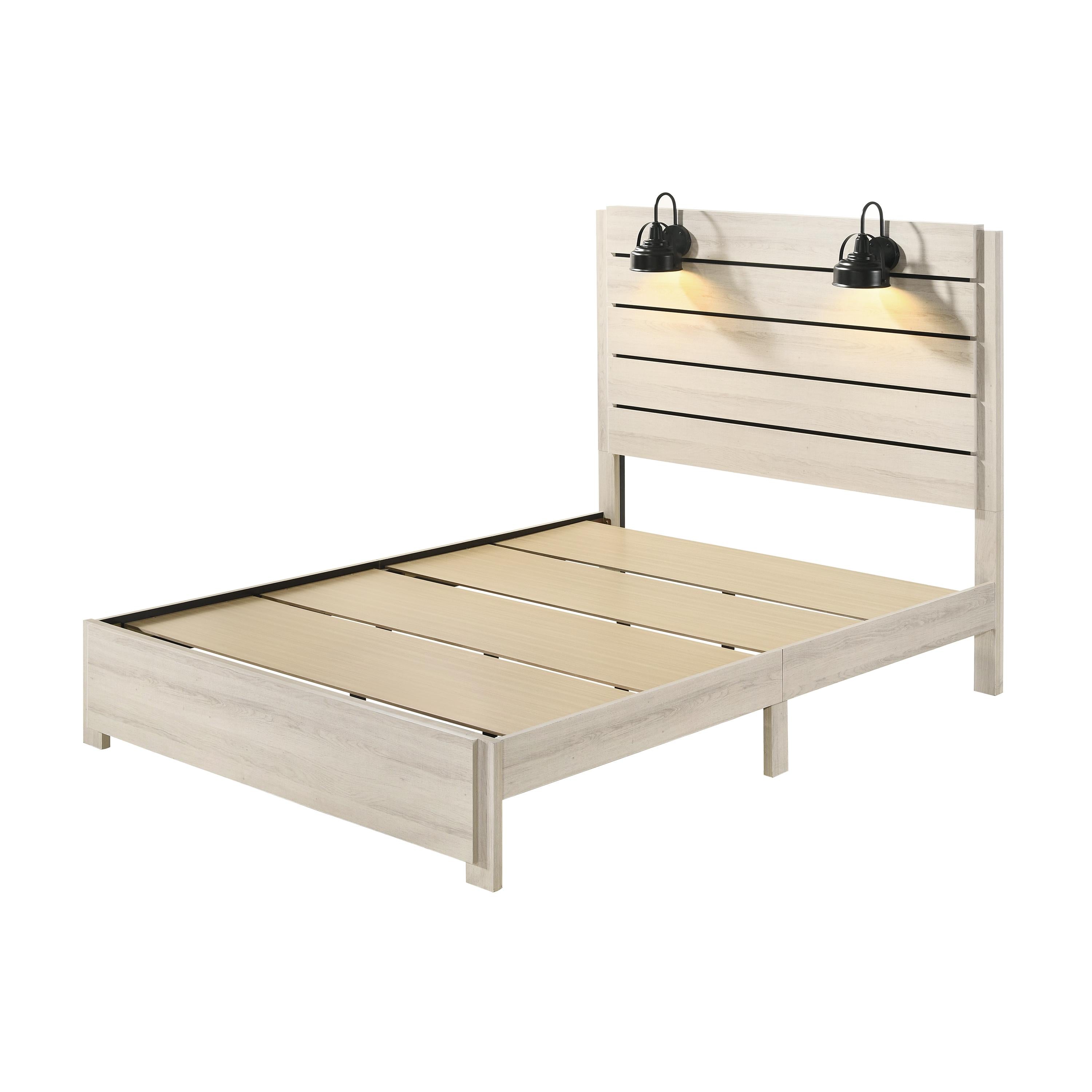 Crown Mark Carter Queen Upholstered Platform Bed B6810-Q-BED IMAGE 2