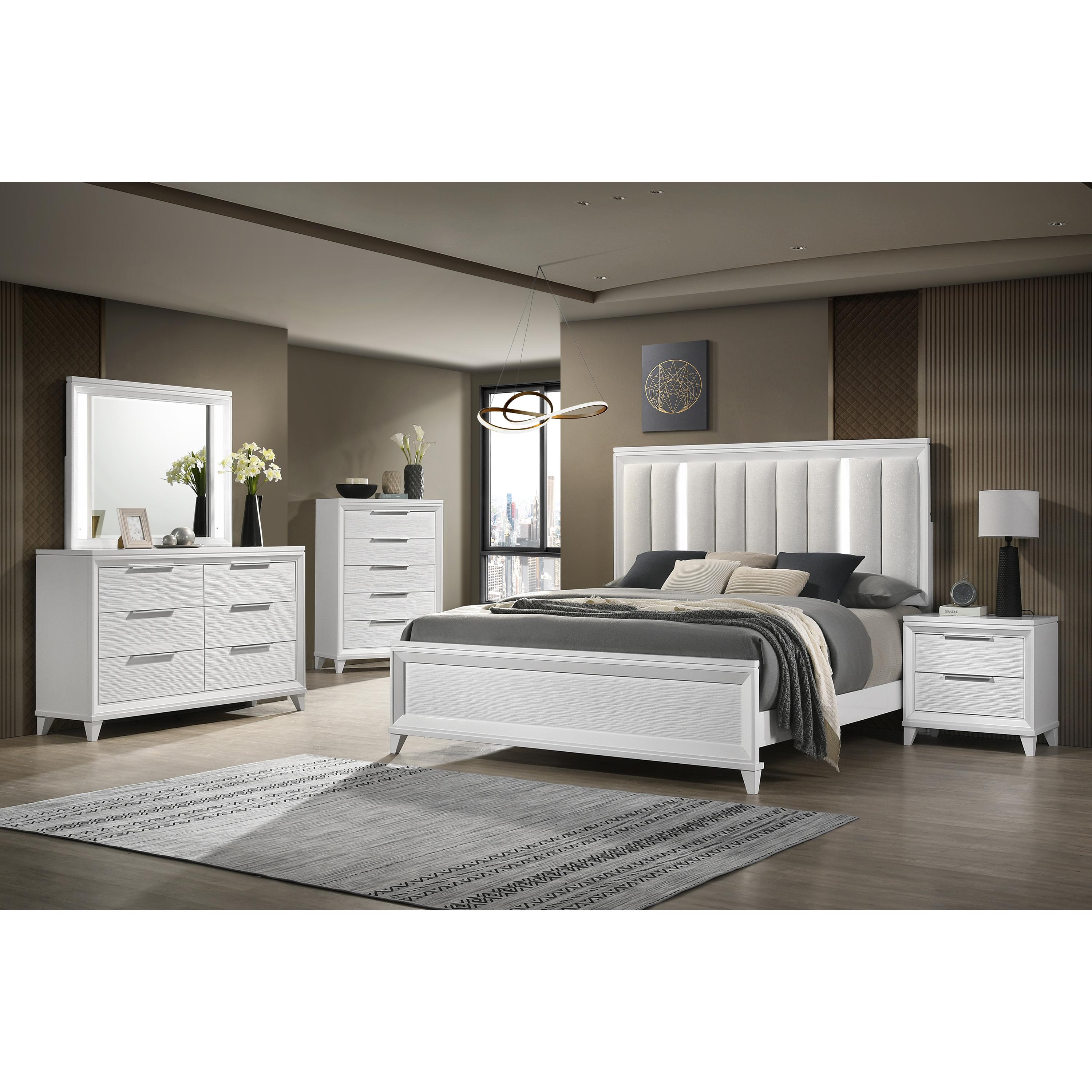 Crown Mark Cressida Queen Panel Bed B7300-Q-FB/B7300-Q-HB/B7300-KQ-RAIL IMAGE 2