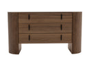 Modrest Chelton - Contemporary White Ceramic & Walnut Dresser