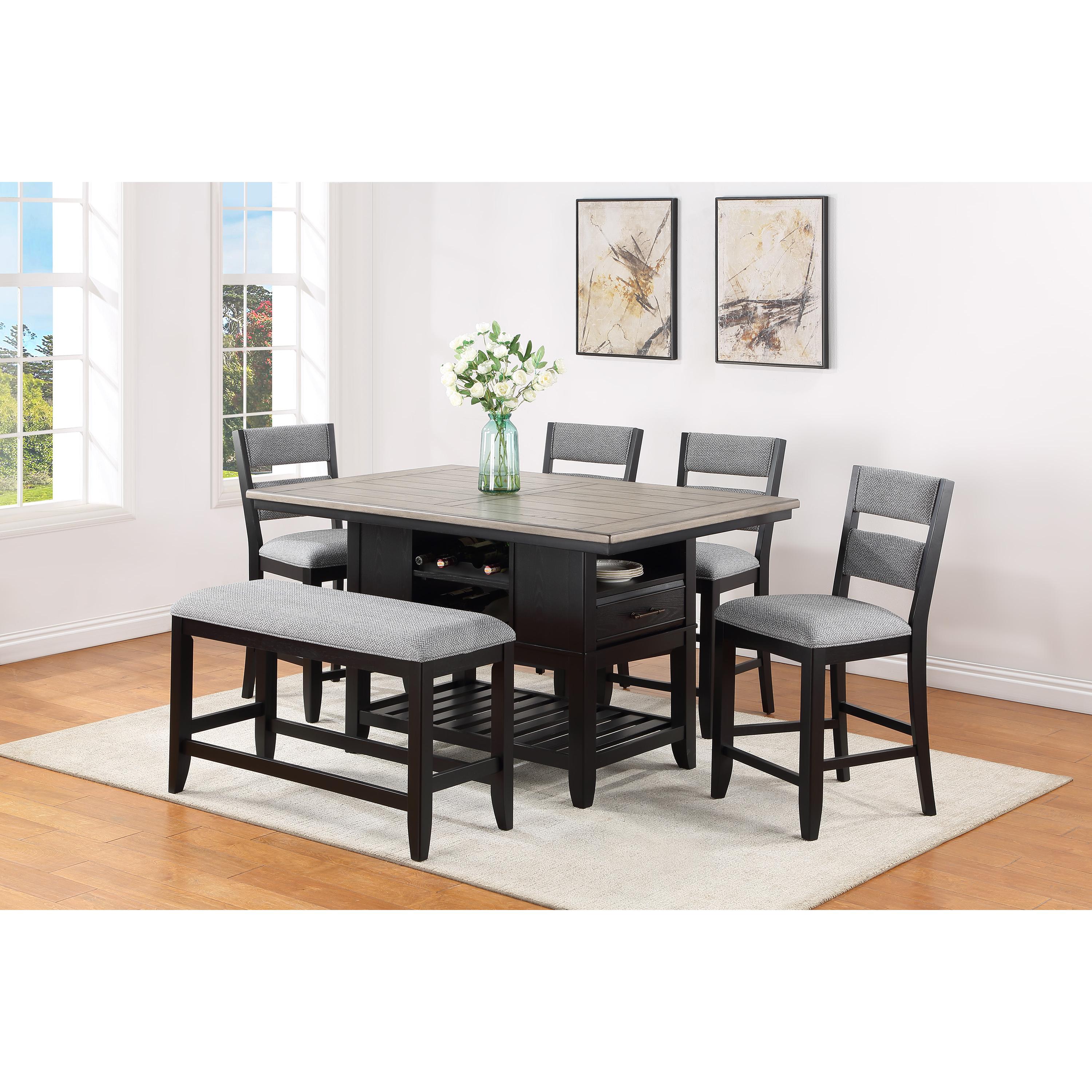 Crown Mark Frey Counter Height Dining Table 2716T-4060-BASE/2716T-4060-TOP IMAGE 2